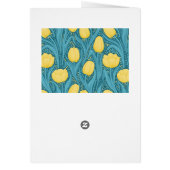 Tulipes en bleu et jaune (Dos)