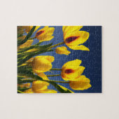 Tulipes en fleurs jaunes, puzzle (Horizontal)