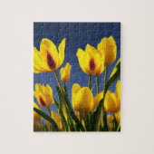 Tulipes en fleurs jaunes, puzzle (Vertical)