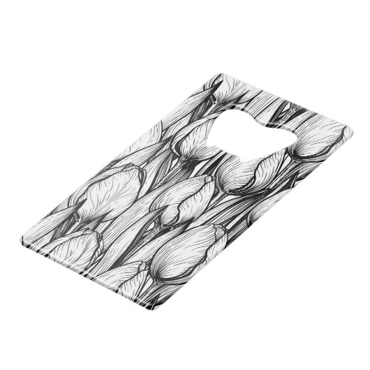 Tulipes en noir et blanc (Devant Angle)