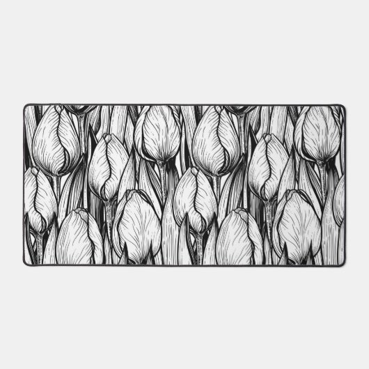 Tulipes en noir et blanc (Recto)