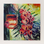 Tulipes En Pot Jigsaw Puzzle Peinture (Horizontal)