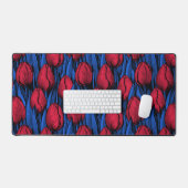 Tulipes en rouge et bleu (Clavier et souris)