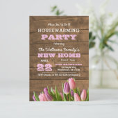 Tulipes et Barnwood Invitation au réchauffement de (Debout devant)