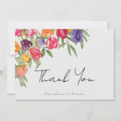 Tulipes et Carte de remerciements de Fêtes des mar (Devant)