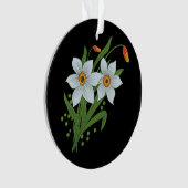 Tulipes et jonquilles Fleurs Fond noir (devant)