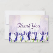 Tulipes et Lavender Merci Cartes (Dos)