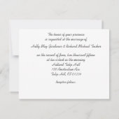 Tulipes, Faire-part de mariage B&W (Dos)