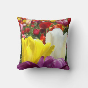 Tulipes Fleurs Coussin Tulipes Oreillers Printemps