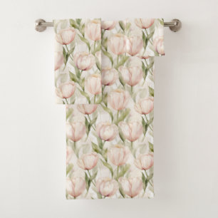 Tulipes Florales Crème Rose Pâle pour Mariage
