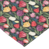 Tulipes Flore Nappe de Coton (Angle)