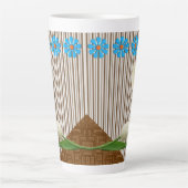 Tulipes florifères Trappe Latte Mug (Devant)