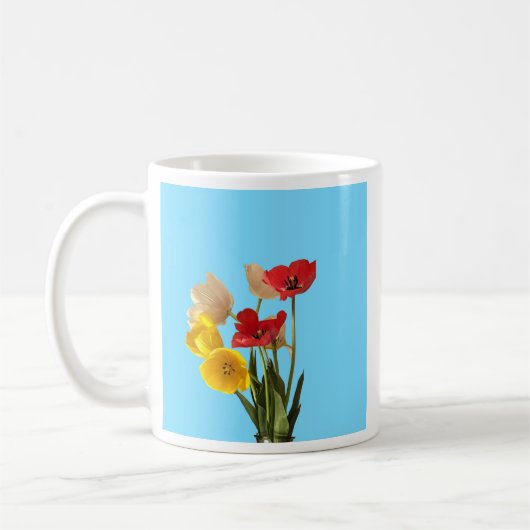 Tulipes fraîches coupées Mug (Gauche)