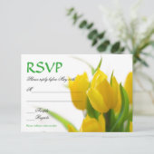 Tulipes jaunes - Carte RSVP (Debout devant)