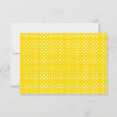Tulipes jaunes - Carte RSVP (Dos)