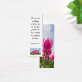 Tulipes Marsala Floral Élégant Verse Bible (Bureau)