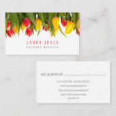 Tulipes néerlandaises Femmes Dames Cartes de rende (Devant / Derrière)