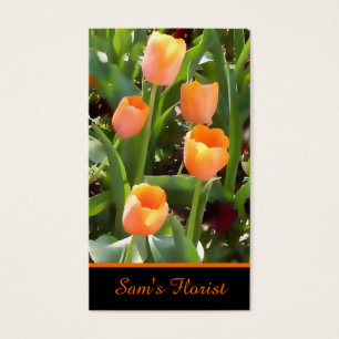 Tulipes peintes par orange
