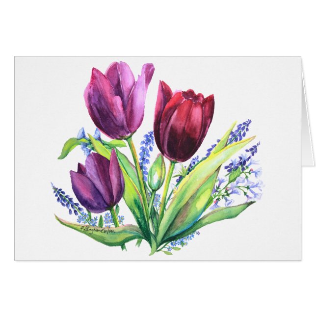 Tulipes PMACarlson Avec FleursCard Printemps (Devant horizontal)