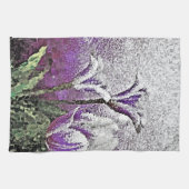 Tulipes pourpres - Peinture Art Serviette de cuisi (Horizontal)