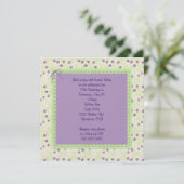 Tulipes pourpres pour Invitation d'anniversaire (Debout devant)