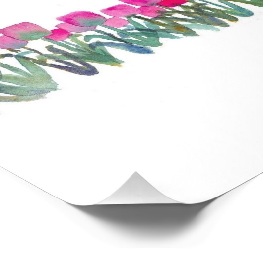 Tulipes rose ressort 8 x 10 Impression photographi (Coin)