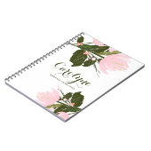 Tulipes roses bleues Carnet personnalisé (Côté gauche)