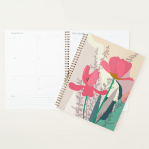 Tulipes roses Blocs de couleurs artistiques modern