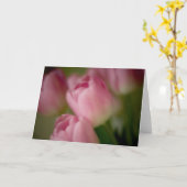 Tulipes roses - Carte de vœux (Fleur jaune)