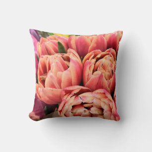 Tulipes roses - coussin
