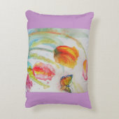 Tulipes roses Coussin décoratif aquarelle (Dos(Vertical))