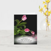 Tulipes Roses Dans La Carte de remerciements De Sy (Fleur jaune)