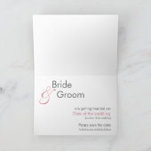 Tulipes roses Enregistrer la carte de date (Intérieur)