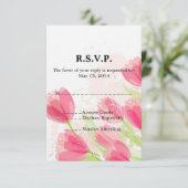 Tulipes roses Mariage floral RSVP (Debout devant)