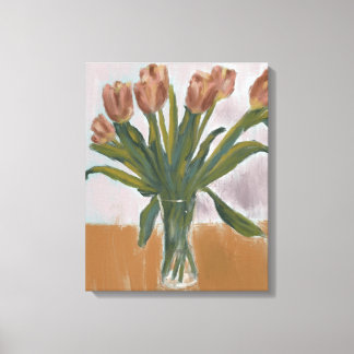 Tulipes roses Peinture sur toile