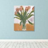 Tulipes roses Peinture sur toile (Insitu (Plancher de Bois))