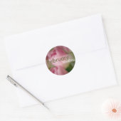 Tulipes roses ・ Sticker Mariage de février (Enveloppe)
