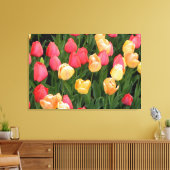 Tulipes (Rouge/Jaune) en toile enveloppée (Insitu(Salon))