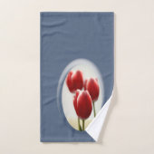 Tulipes rouges (Serviette à main)