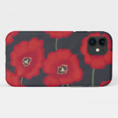 Tulipes rouges brillantes sur iPhone noir 5 Coques (Dos (Horizontal))
