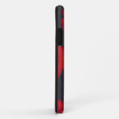 Tulipes rouges brillantes sur iPhone noir 5 Coques (Dos/Droite)