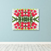 Tulipes rouges Design numérique toile enrobée (Insitu (Plancher de Bois))