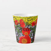 Tulipes rouges en évolution Latte Mug (Devant)