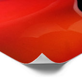Tulipes rouges sur affiche noire (Coin)