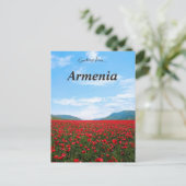 Tulipes sauvages à Alaverdi Arménie Carte postale (Debout devant)