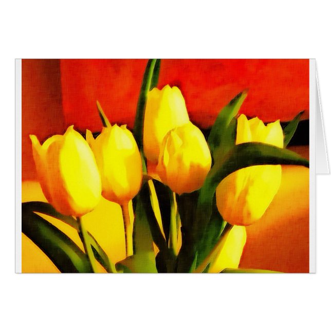 Tulipes (style peinture à l'huile) (Devant horizontal)
