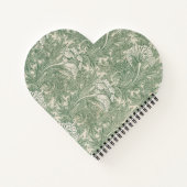 Tulipes vertes William Morris Carnet spiral (Dos)