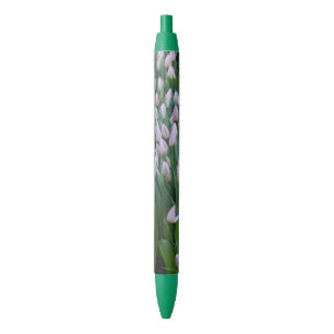 Tulipes violettes Stylo vert