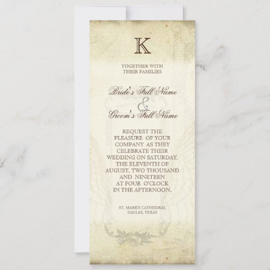 Tulips Angel Wings Swirl Tea Sined Red Kaart (Voorkant)