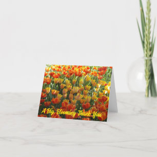 Tulips - bedankt - kaart